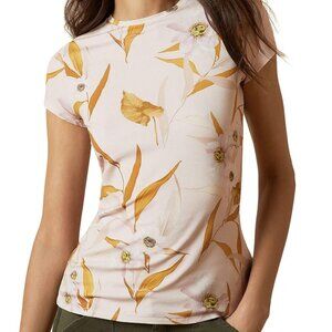 Ted Baker Women's Light Pink Fitted Tee, Ted Size 4 (US 10)
